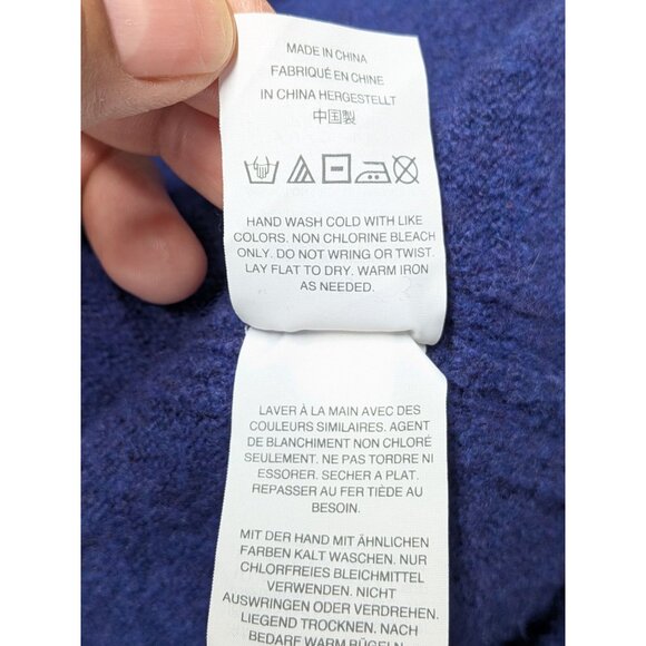 J Crew Pullover Sweater Women Size L Wool Blend Cozy Minimalist Capsule Textured - Picture 12 of 12